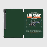 Thumbnail for MD Helicopters MD 500E design on dark green samsung tablet tablet case