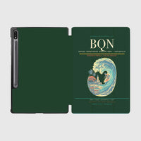 Thumbnail for Rafael Hernández Airport (BQN) design on dark green samsung tablet tablet case