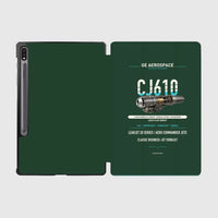 Thumbnail for CJ610 design on dark green samsung tablet tablet case