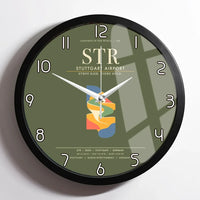Thumbnail for Stuttgart Airport STR Wall-Clock Framed - Green Army