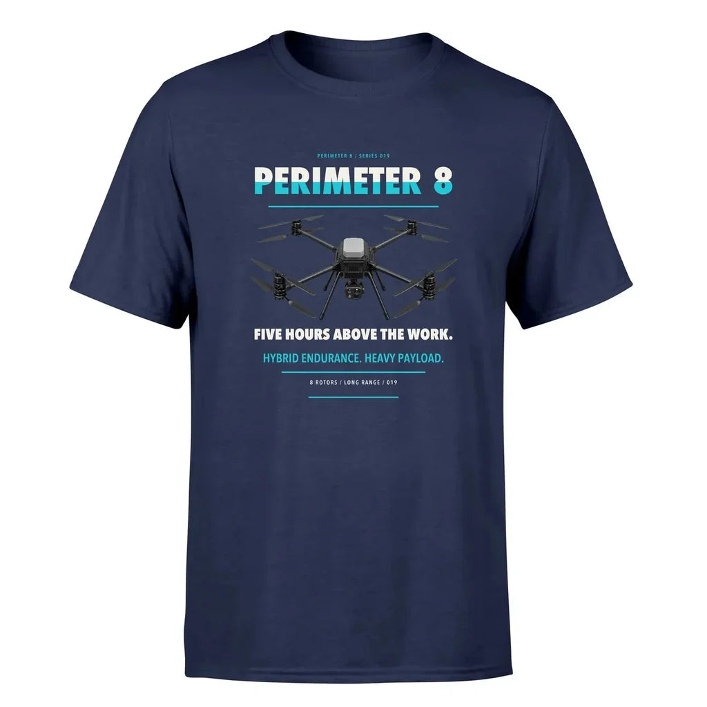 Skyfront Perimeter 8 design on navy blue single side