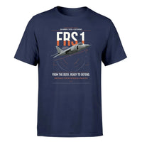 Thumbnail for British Aerospace Sea Harrier FRS.1 design on navy blue t-shirt, single-side print