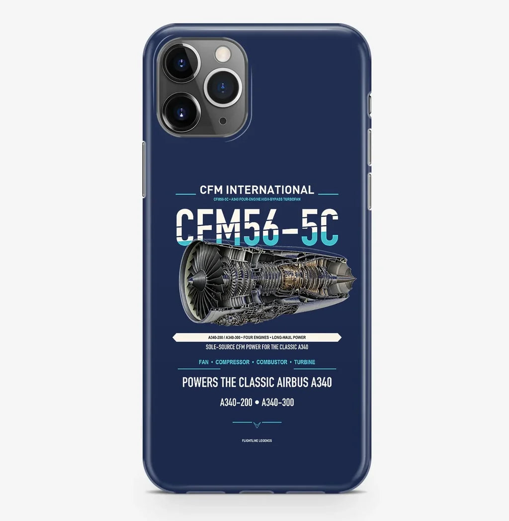 CFM56-5C Case ProMax design on navy blue iphone case promax