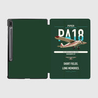 Thumbnail for Piper PA-18 Super Cub design on dark green samsung tablet tablet case