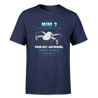 Thumbnail for DJI Mini 2 design on navy blue single side