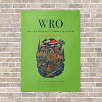 Thumbnail for Wrocaw Nicolaus Copernicus Airport WRO - Canvas No Frame - Light Green