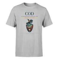 Thumbnail for Yellowstone Regional Airport (COD) T-Shirt single-side front print in Light Gray | yellowstone-regional-airport-cod-double-side-t-shirt