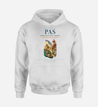 Thumbnail for Paros National Airport (PAS) design on white hoodie single-side print