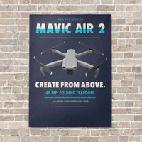 Thumbnail for DJI Mavic Air 2 vertical canvas print - no frame - navy blue background
