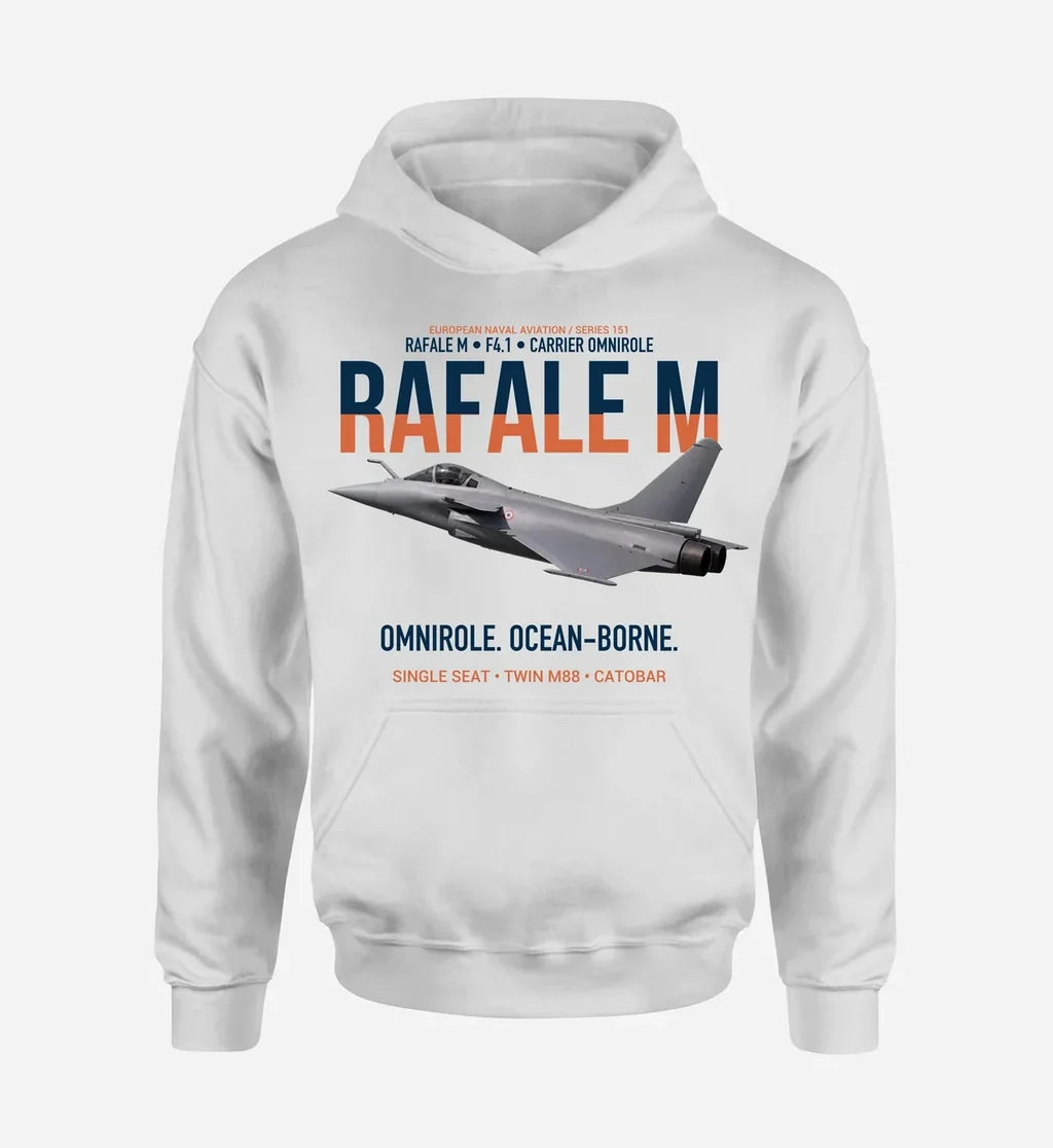 RAFALE M F4.1 design on white hoodie single side