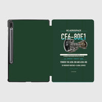 Thumbnail for CF6-80E1 design on dark green samsung tablet tablet case