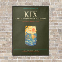 Thumbnail for Kansai International Airport Osaka KIX - Canvas Framed - Green Army