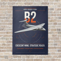 Thumbnail for Handley Page Victor B2 vertical canvas print - no frame - navy blue background