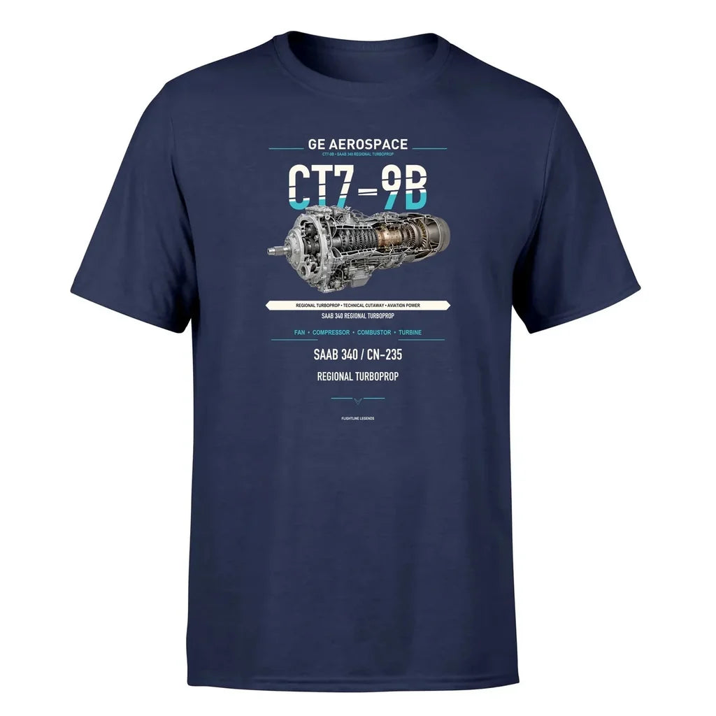CT7-9B design on navy blue single side