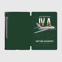 Thumbnail for Dassault Mystère IV A design on dark green samsung tablet tablet case