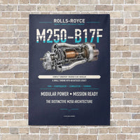 Thumbnail for M250-B17F vertical canvas print - no frame - navy blue background