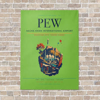 Thumbnail for Bacha Khan International Airport PEW - Canvas No Frame - Light Green