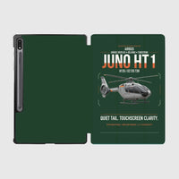 Thumbnail for Airbus H135 Juno HT1 design on dark green samsung tablet tablet case