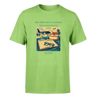 Thumbnail for VINTAGE G4426 - The Chief Pilot's Logbook - Premium T-Shirt design on lightgreen premium t shirt
