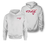 Thumbnail for Air Canada rouge Airlines logo on white double side hoodie