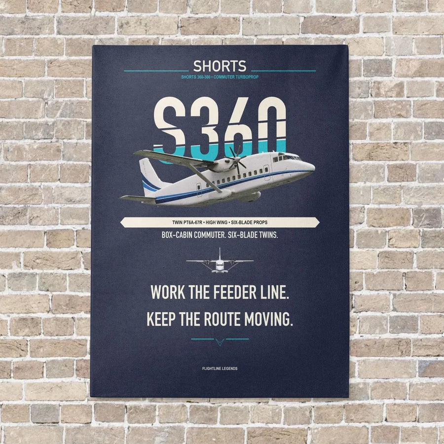 Shorts 360-300 vertical canvas print - no frame - navy blue background