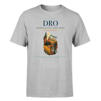 Thumbnail for Durango–La Plata County Airport (DRO) T-Shirt single-side front print in Light Gray | durangola-plata-county-airport-dro-double-side-t-shirt