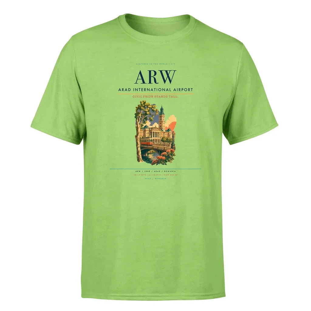 Arad Airport (ARW) Premium T-Shirt Light Green