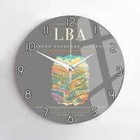 Thumbnail for Leeds Bradford Airport LBA Wall-Clock No-Frame - Gray