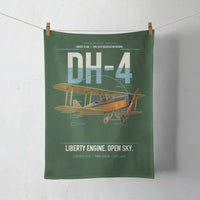 Thumbnail for Airco DH-4 Liberty Plane design on dark green towel