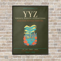 Thumbnail for Toronto Pearson International Airport YYZ - Canvas Framed - Green Army