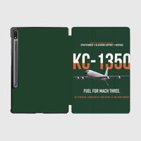 Thumbnail for KC-135Q Blackbird Tanker design on dark green samsung tablet tablet case