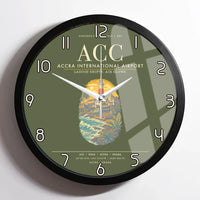 Thumbnail for Accra International Airport ACC Wall-Clock Framed - Green Army