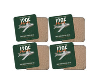 Thumbnail for Saab J 29F Tunnan design on dark green 4 pieces set coaster
