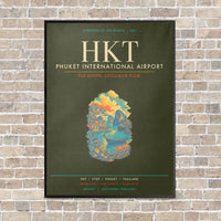 Thumbnail for Phuket International Airport HKT - Canvas Framed - Green Army
