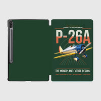 Thumbnail for Boeing P-26A Peashooter design on dark green samsung tablet tablet case