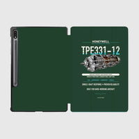 Thumbnail for TPE331-12 design on dark green samsung tablet tablet case