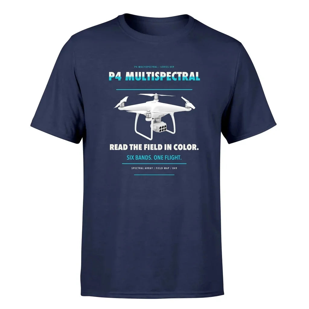 DJI P4 Multispectral design on navy blue single side