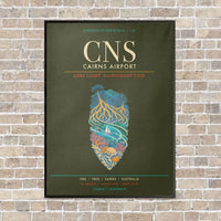 Thumbnail for Cairns Airport CNS - Canvas Framed - Green Army