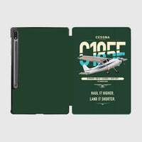 Thumbnail for Cessna A185F Skywagon design on dark green samsung tablet tablet case