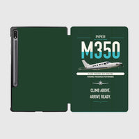 Thumbnail for Piper M350 design on dark green samsung tablet tablet case