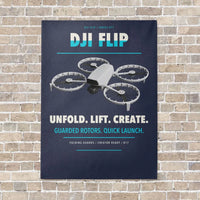Thumbnail for DJI Flip vertical canvas print - no frame - navy blue background