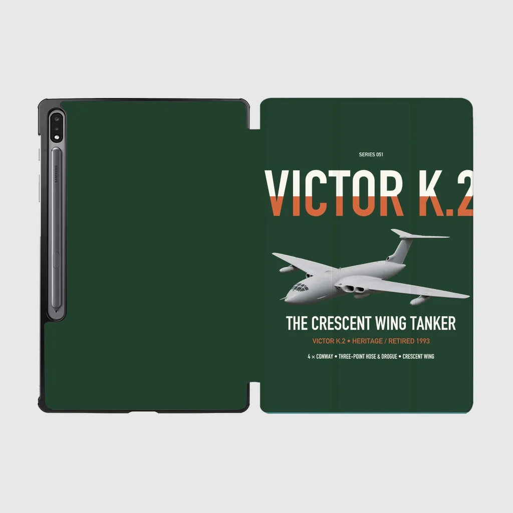 Handley Page Victor K.2 design on dark green samsung tablet tablet case