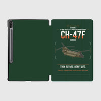 Thumbnail for Boeing CH-47F Chinook design on dark green samsung tablet tablet case