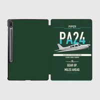 Thumbnail for Piper PA-24-250 Comanche 250 design on dark green samsung tablet tablet case