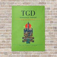 Thumbnail for Podgorica Airport TGD - Canvas No Frame - Light Green