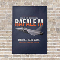 Thumbnail for Dassault Rafale M F4.1 Carrier Omnirole Network vertical canvas print - no frame - navy blue background