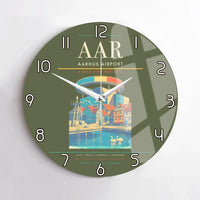 Thumbnail for Aarhus Airport AAR Wall-Clock No-Frame - Green Army