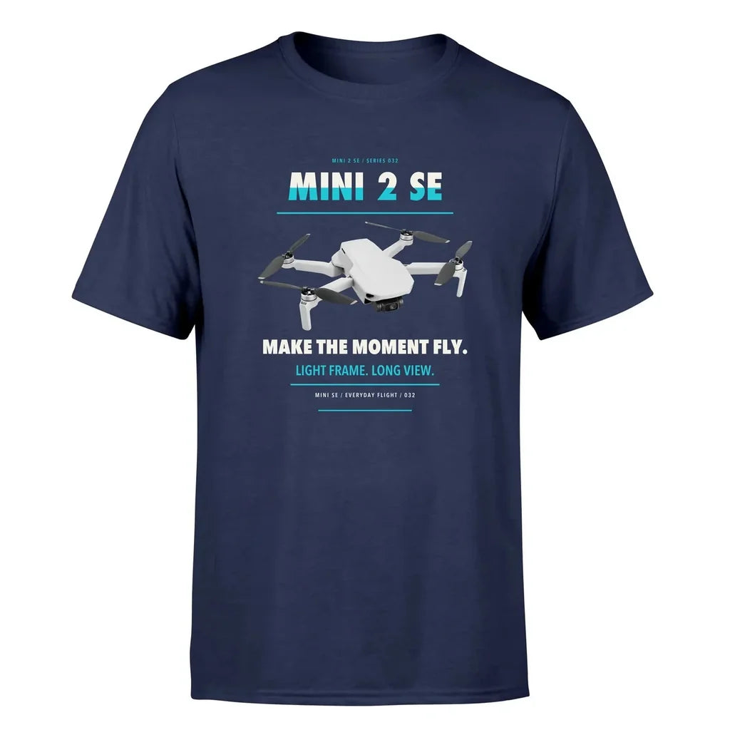 DJI Mini 2 SE design on navy blue single side