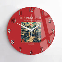 Thumbnail for VINTAGE G4138 - The Preflight - Designed Wall Clocks design on red no-frame
