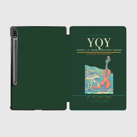 Thumbnail for Sydney–J.A. Douglas McCurdy Airport (YQY) design on dark green samsung tablet tablet case